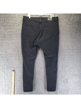Levis Jeans Womens 20W Black 720 High Rise Super Skinny Stretch Denim *Read*
